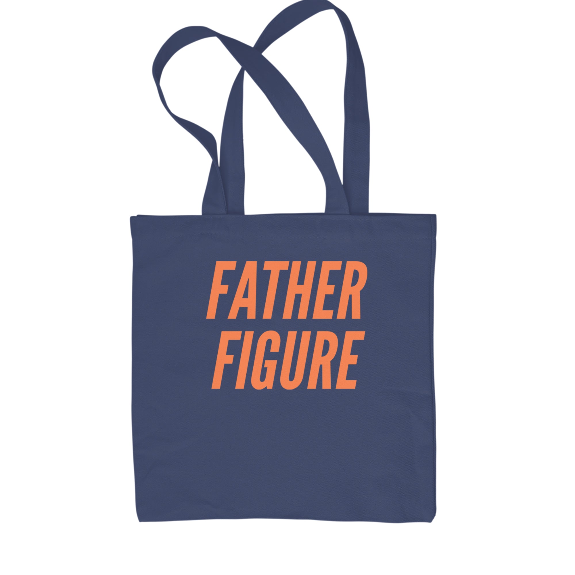 Father Figure Shopping Tote Bag Navy Blue
