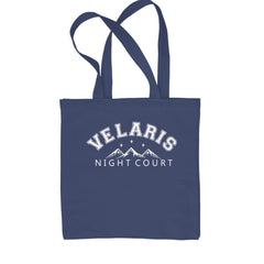 Velaris Night Court Squad Starfall Shopping Tote Bag Navy Blue