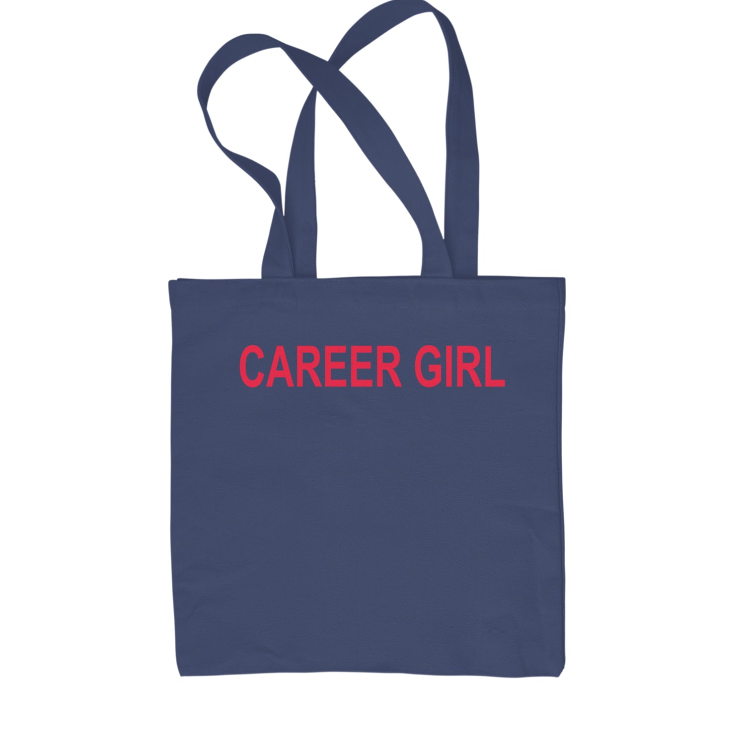 Career Girl Trendsetter Statement Shopping Tote Bag Navy Blue