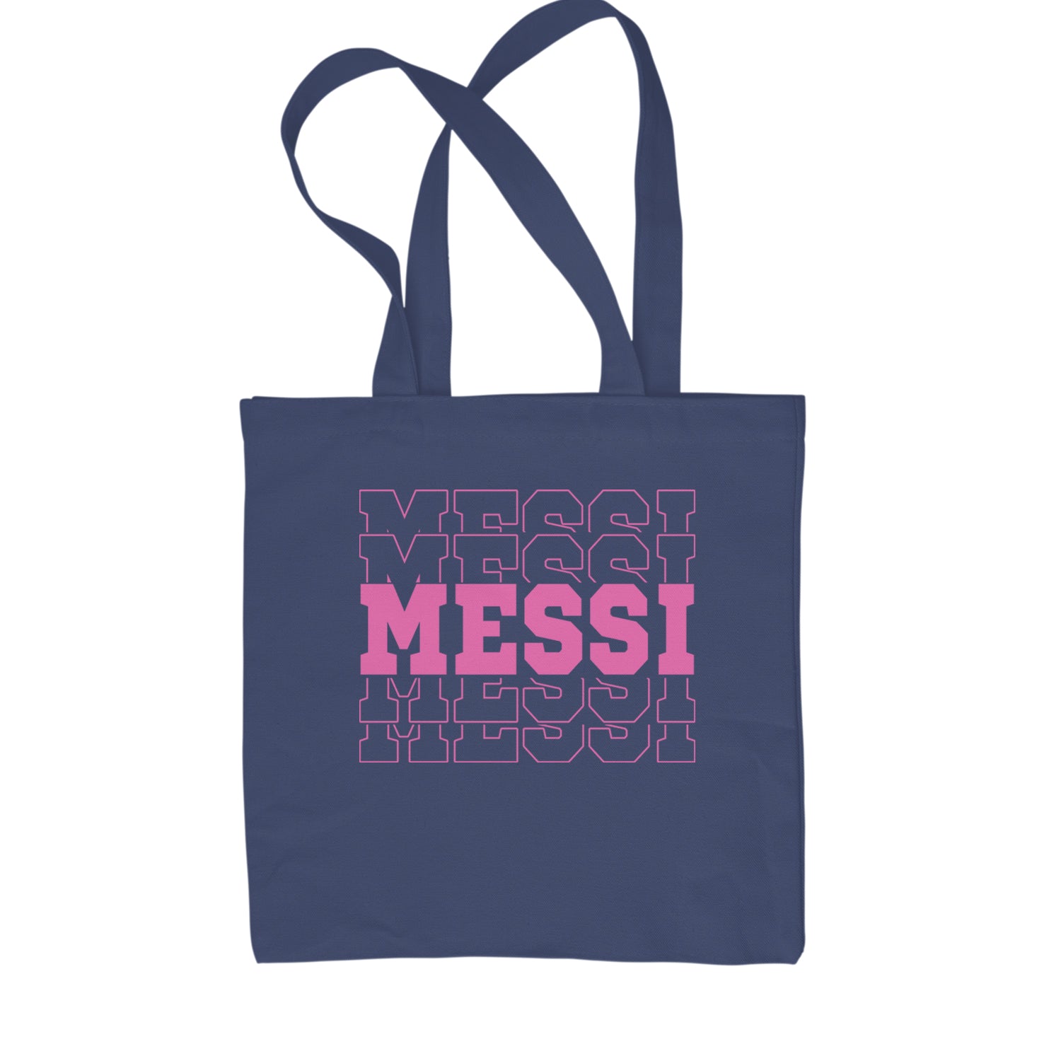 Messi Miami Futbol Shopping Tote Bag Navy Blue