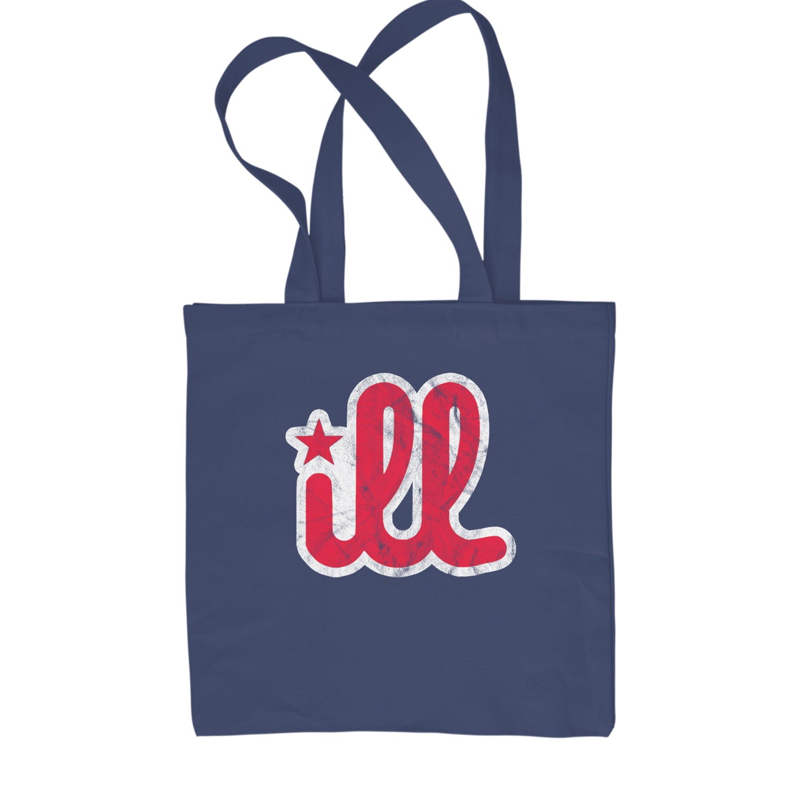 ILL Vintage It's A Philly Thing Shopping Tote Bag Navy Blue
