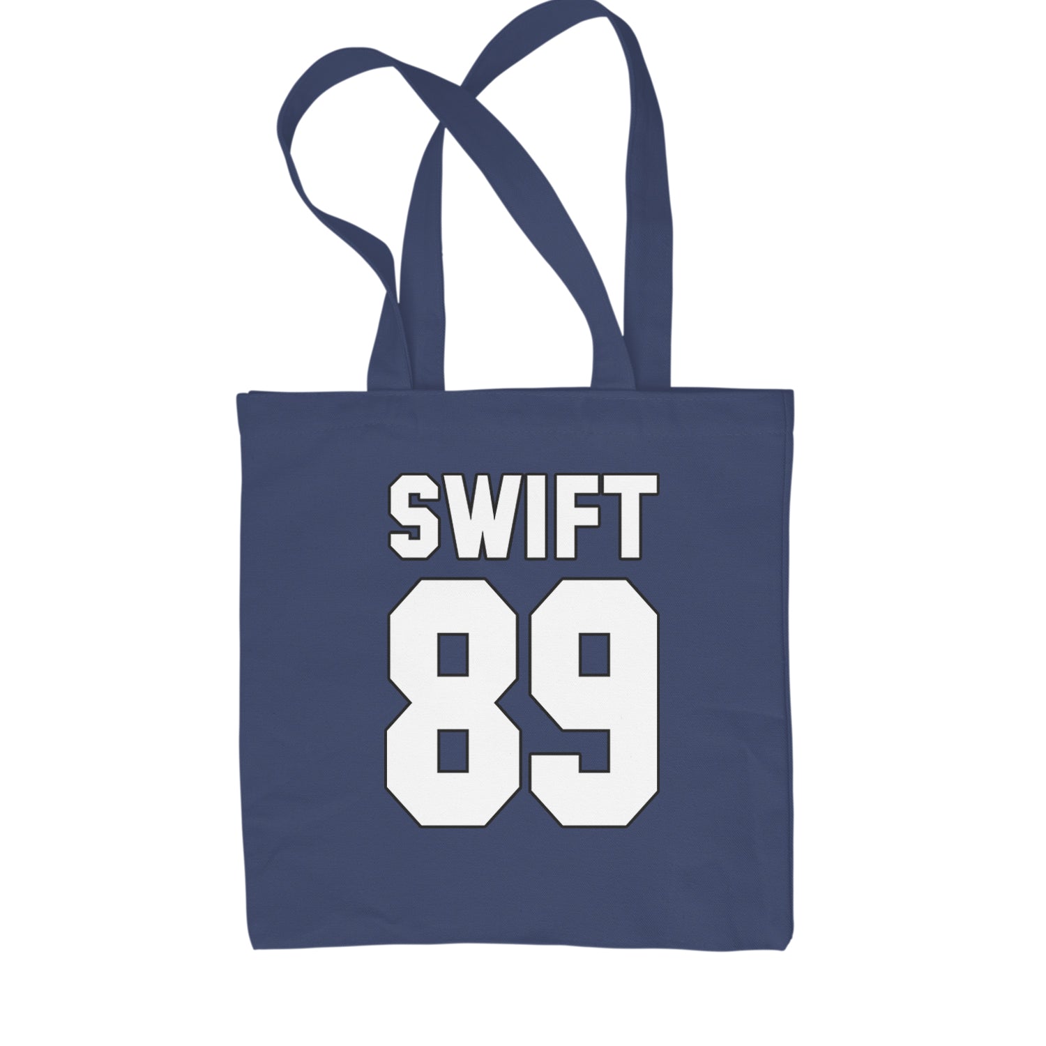 Swift 89 Birth Year Music Fan Era Poets Department Lover Shopping Tote Bag Navy Blue