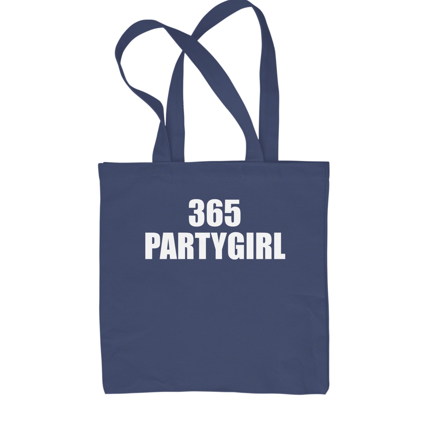 365 Party Girl Brat Girl Summer Shopping Tote Bag Navy Blue