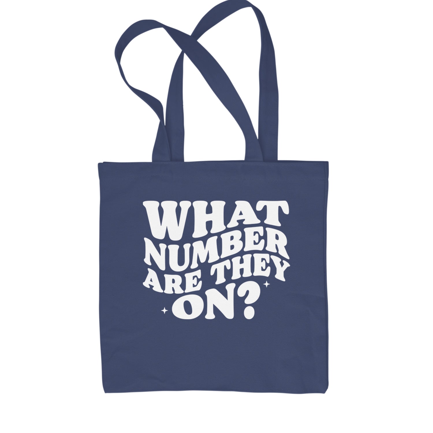 What Number Are They On Dance Shopping Tote Bag Navy Blue