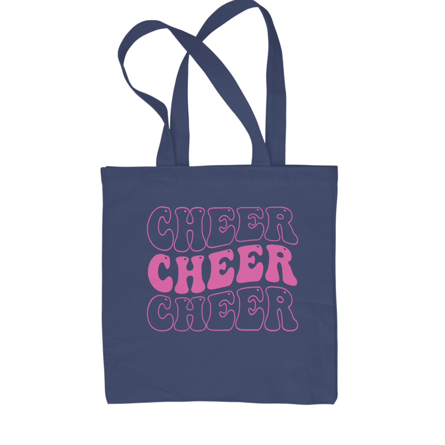 Cheer Cheer Cheer Shopping Tote Bag Navy Blue