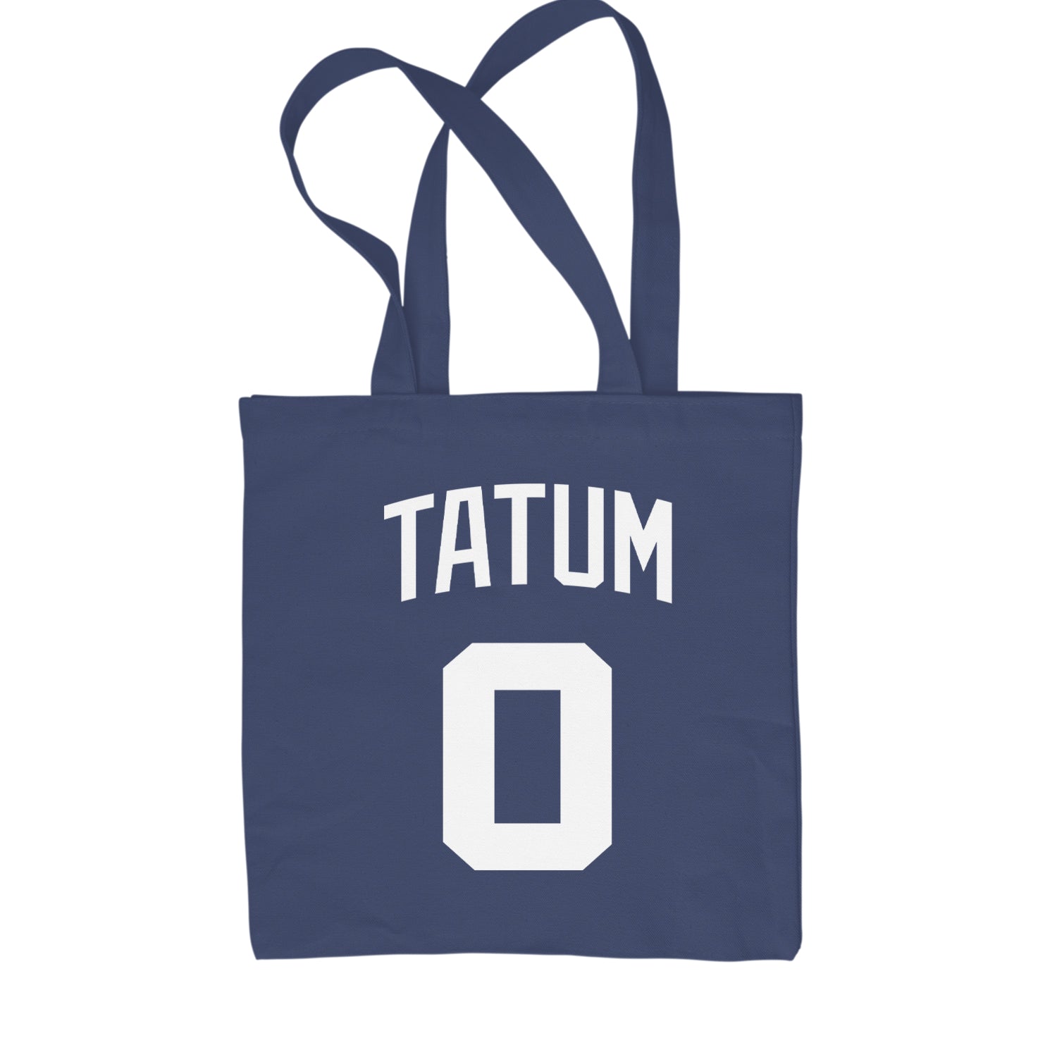 Tatum #0 Boston Basketball Shopping Tote Bag Navy Blue