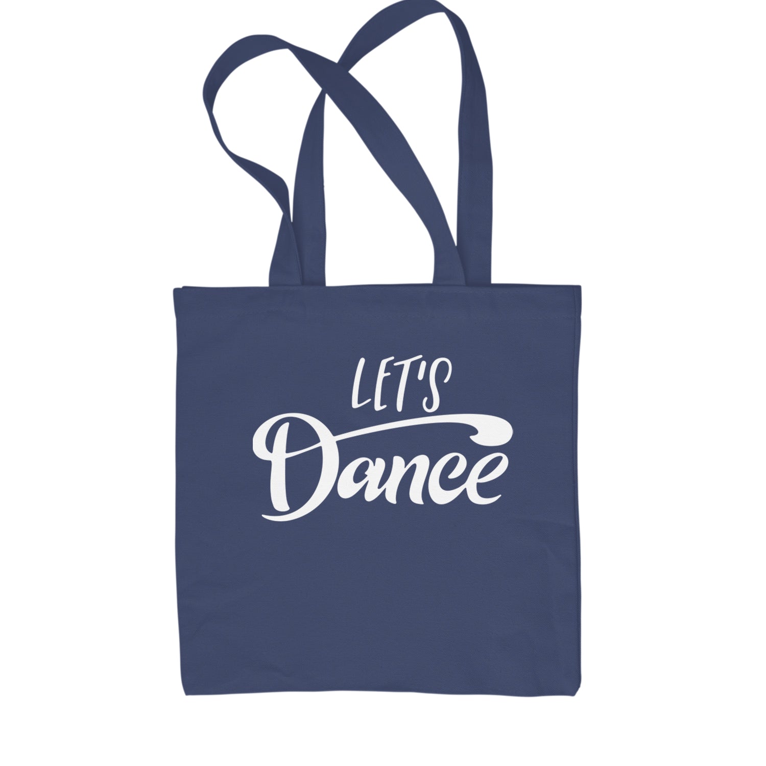 Let's Dance Shopping Tote Bag Navy Blue