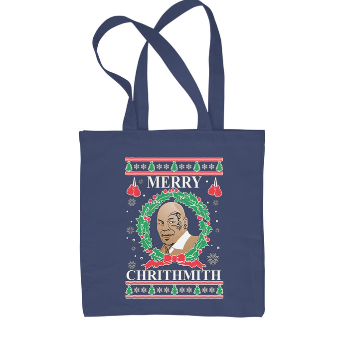 Merry Chrithmith Ugly Christmas Shopping Tote Bag