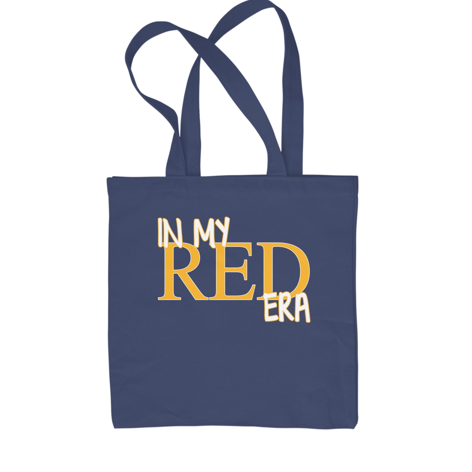 In My Red Era Kansas City Shopping Tote Bag Navy Blue