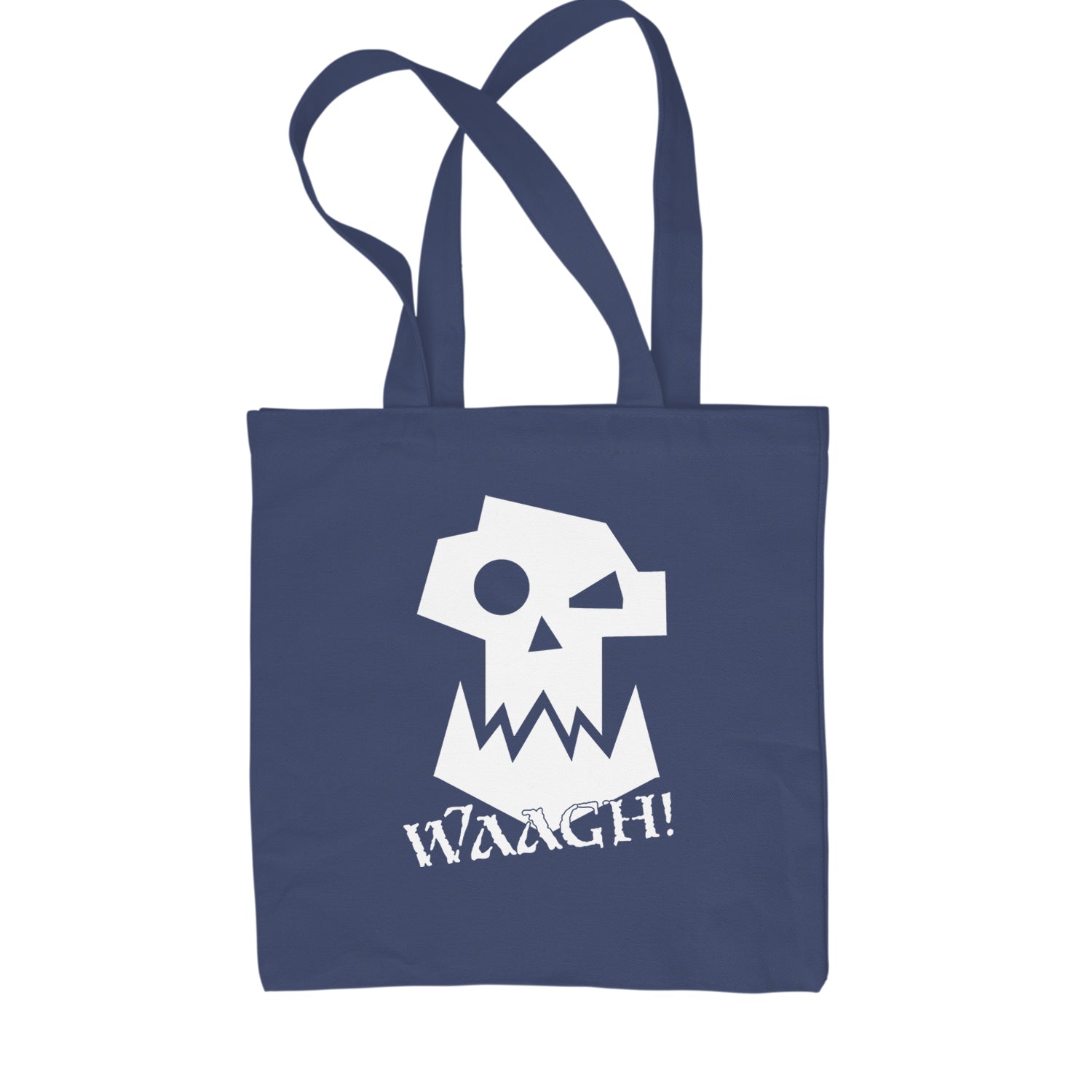 Ork Miniature Tabletop Wargaming Waagh Shopping Tote Bag Navy Blue