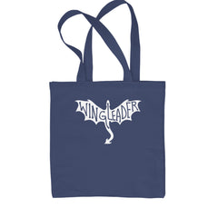 Wingleader Basgiath War College Shopping Tote Bag Navy Blue