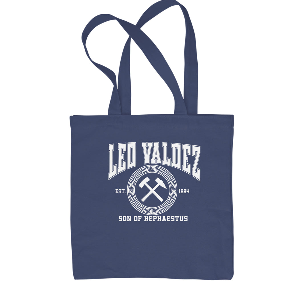 Leo Valdez Son of Hephaestus Forge Master Shopping Tote Bag Navy Blue