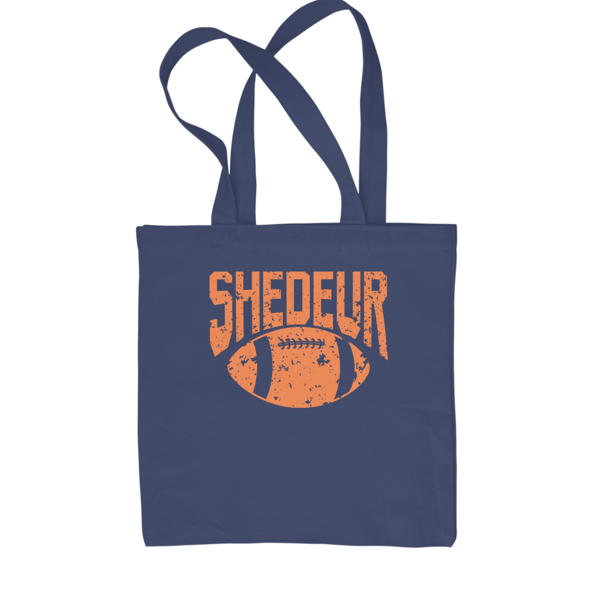 Shedeur Football Shopping Tote Bag Navy Blue