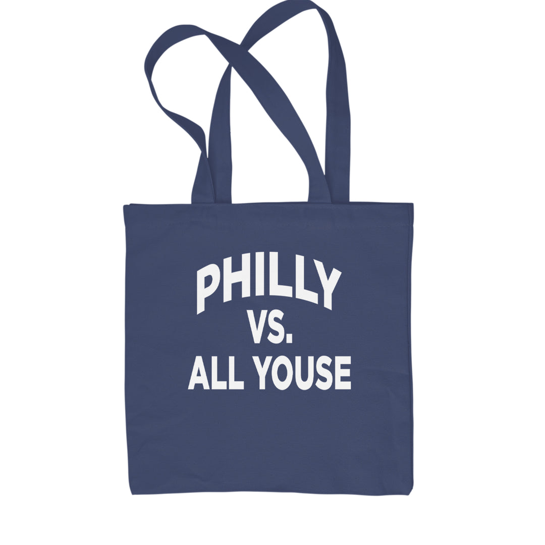 Philly Vs. All Youse Philly Thing Shopping Tote Bag Navy Blue