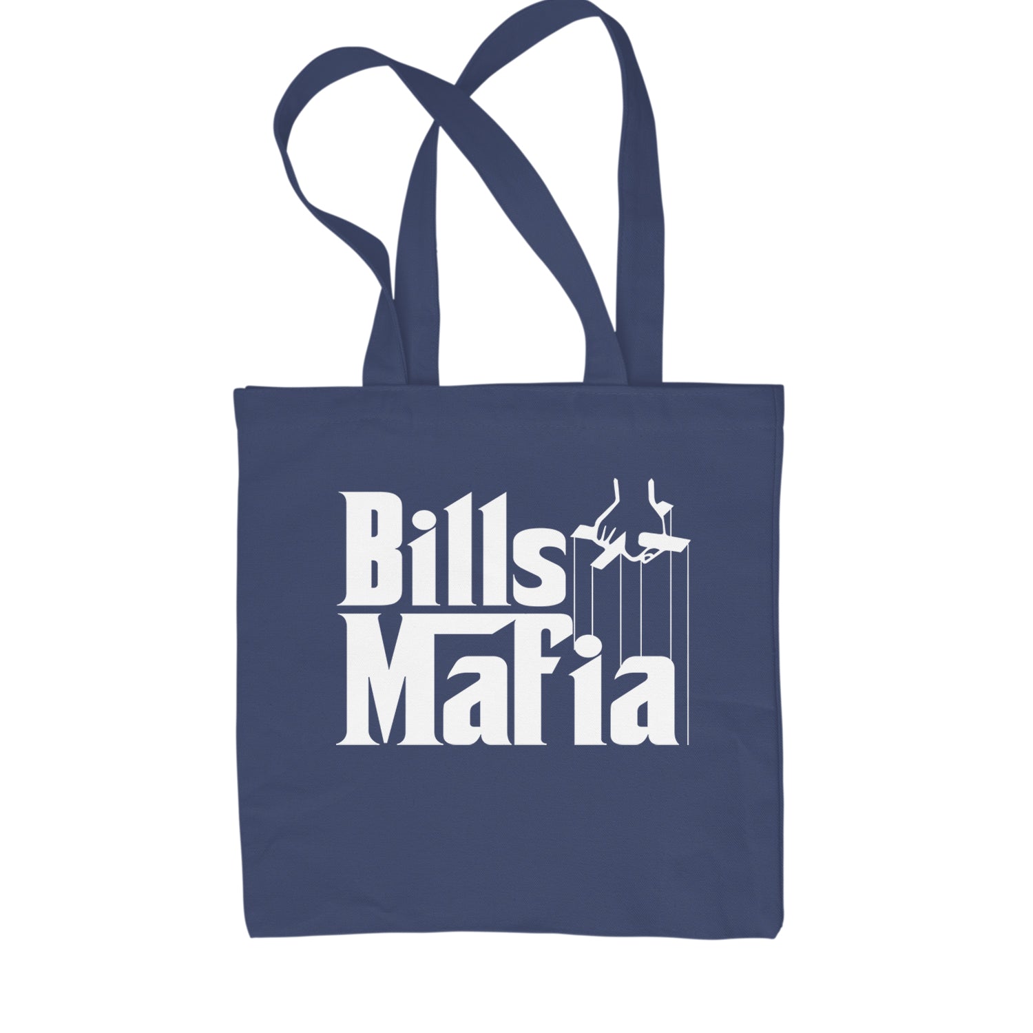 Mafia Bills Mafia Godfather Shopping Tote Bag Navy Blue