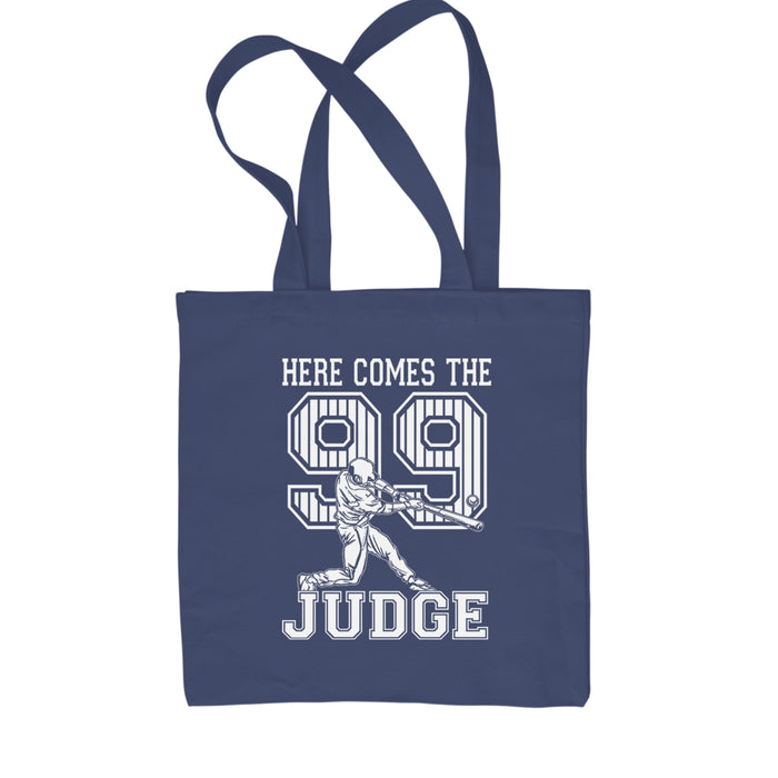 Here Comes The Judge 99 NY Baseball  Shopping Tote Bag