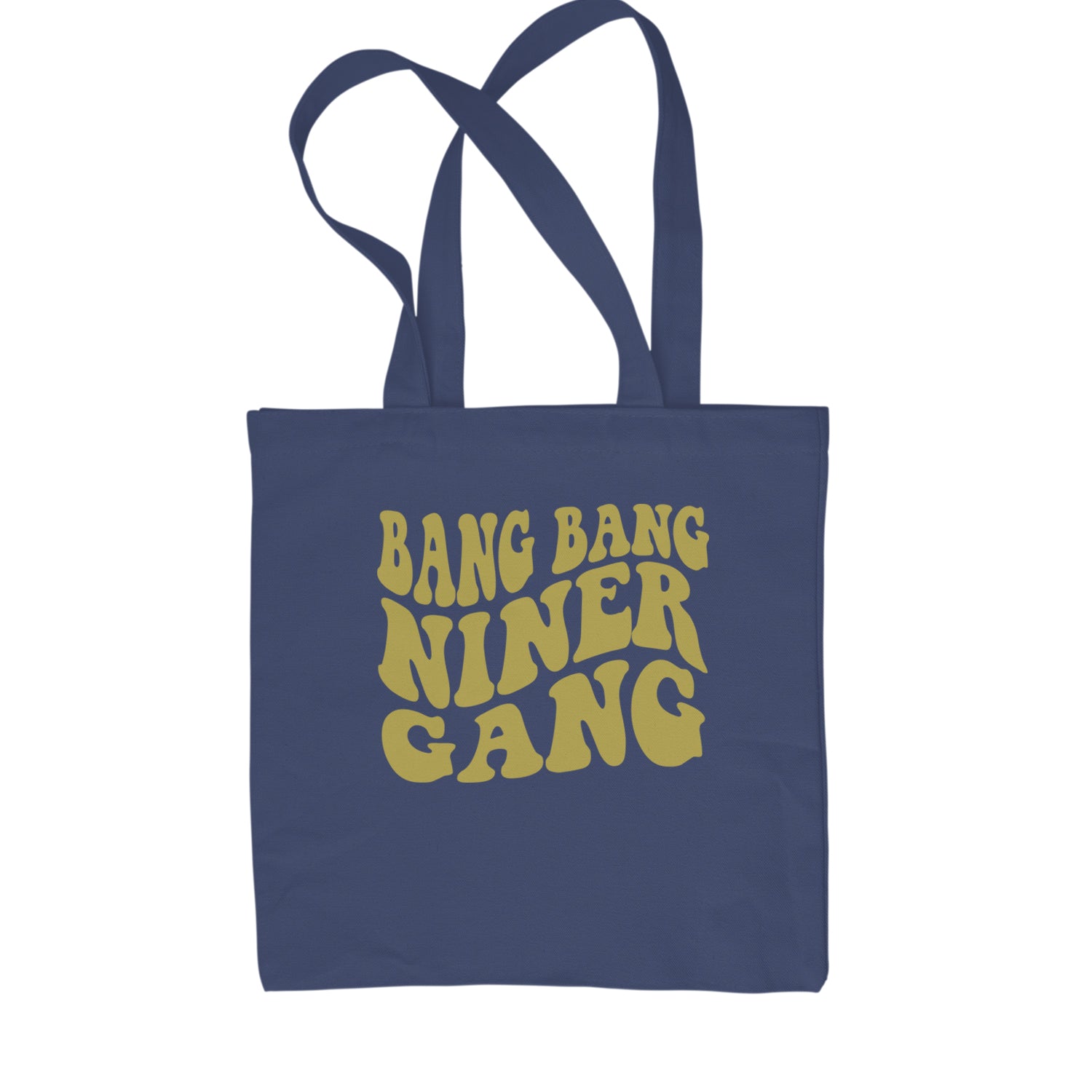 WAVE Bang Bang Nin-r Gang San Francisco Shopping Tote Bag Navy Blue