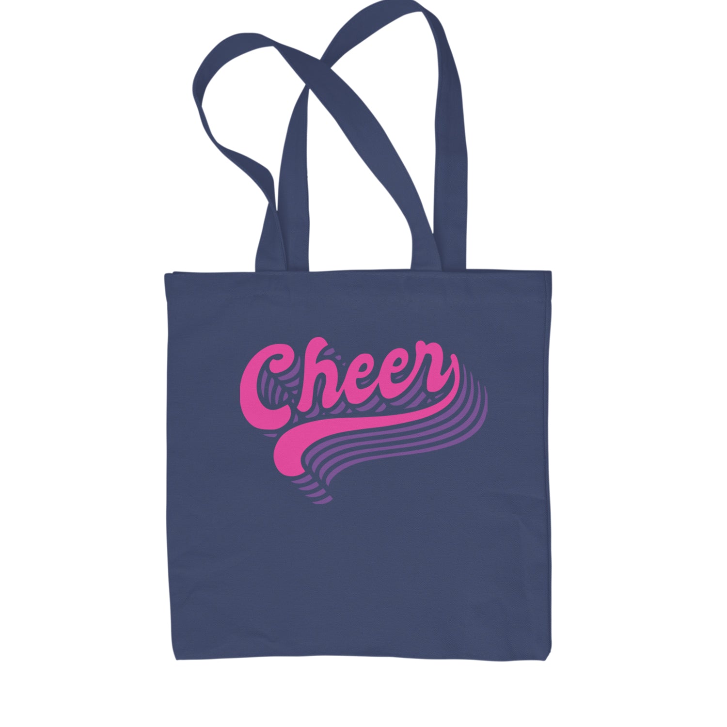 Cheer Pride Shopping Tote Bag Navy Blue