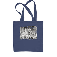 Squad Golden Girls Shopping Tote Bag Navy Blue