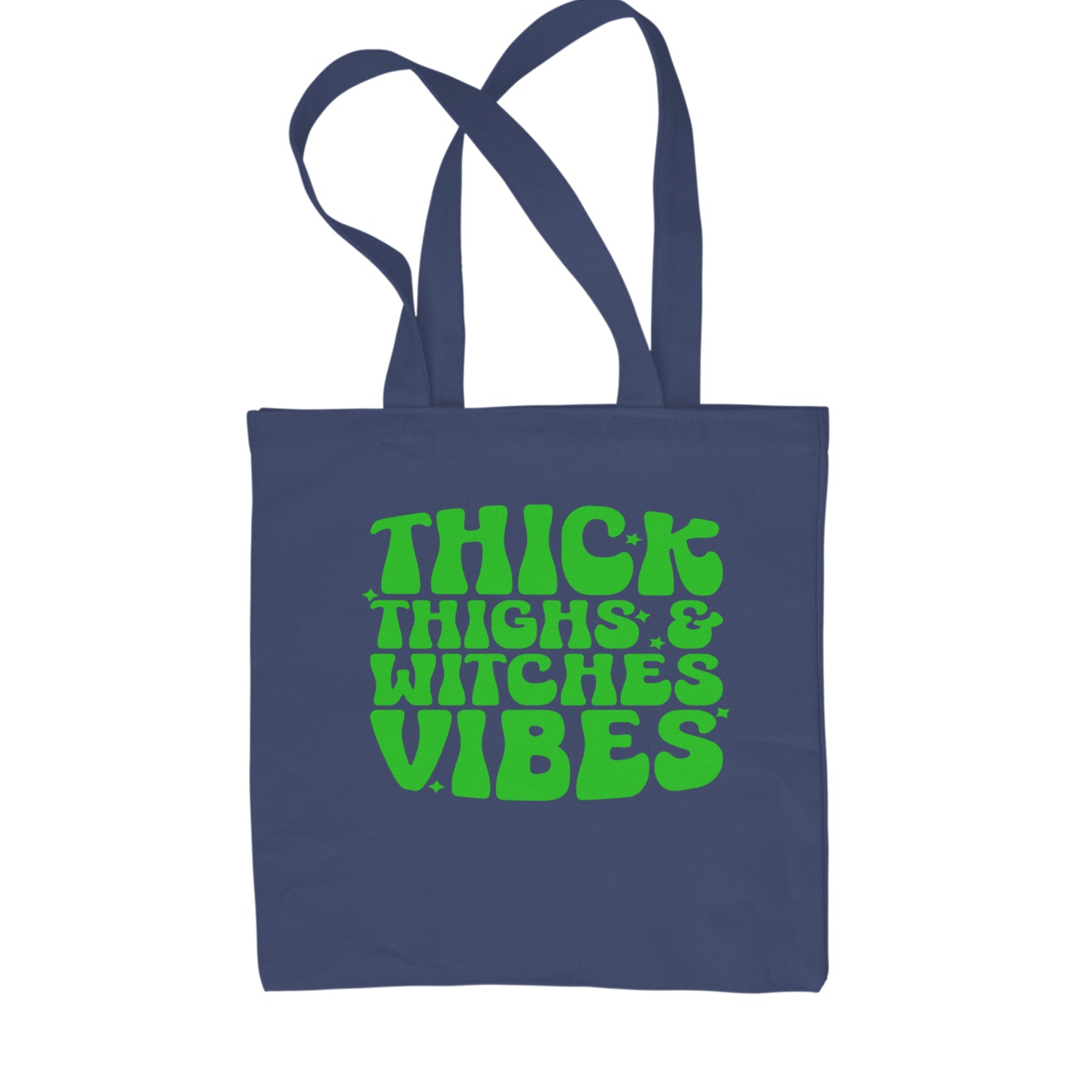 Thick Thighs And Witches Vibes Shopping Tote Bag Navy Blue