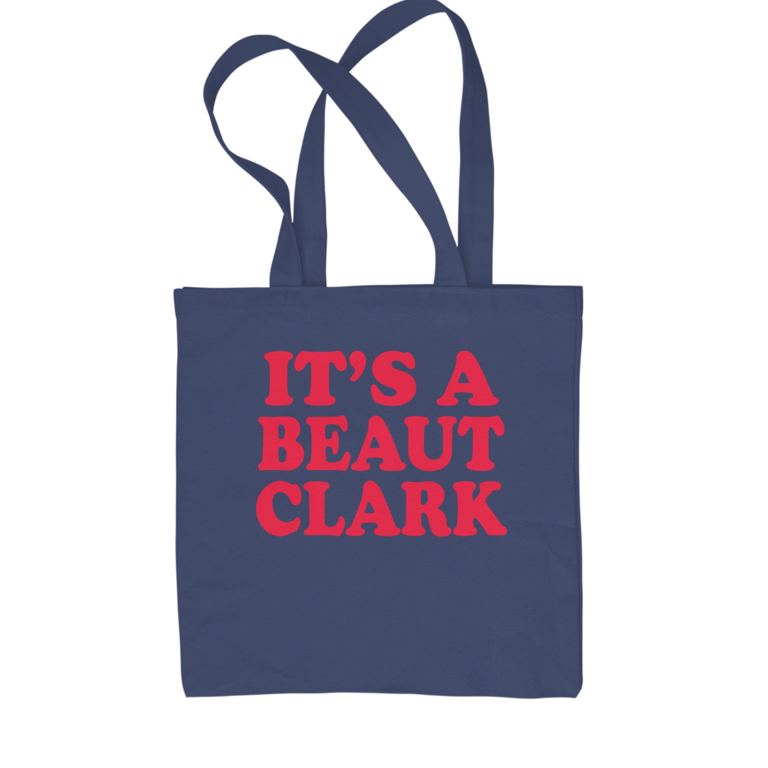 It's a Beaut Clark Festive Christmas Shopping Tote Bag Navy Blue