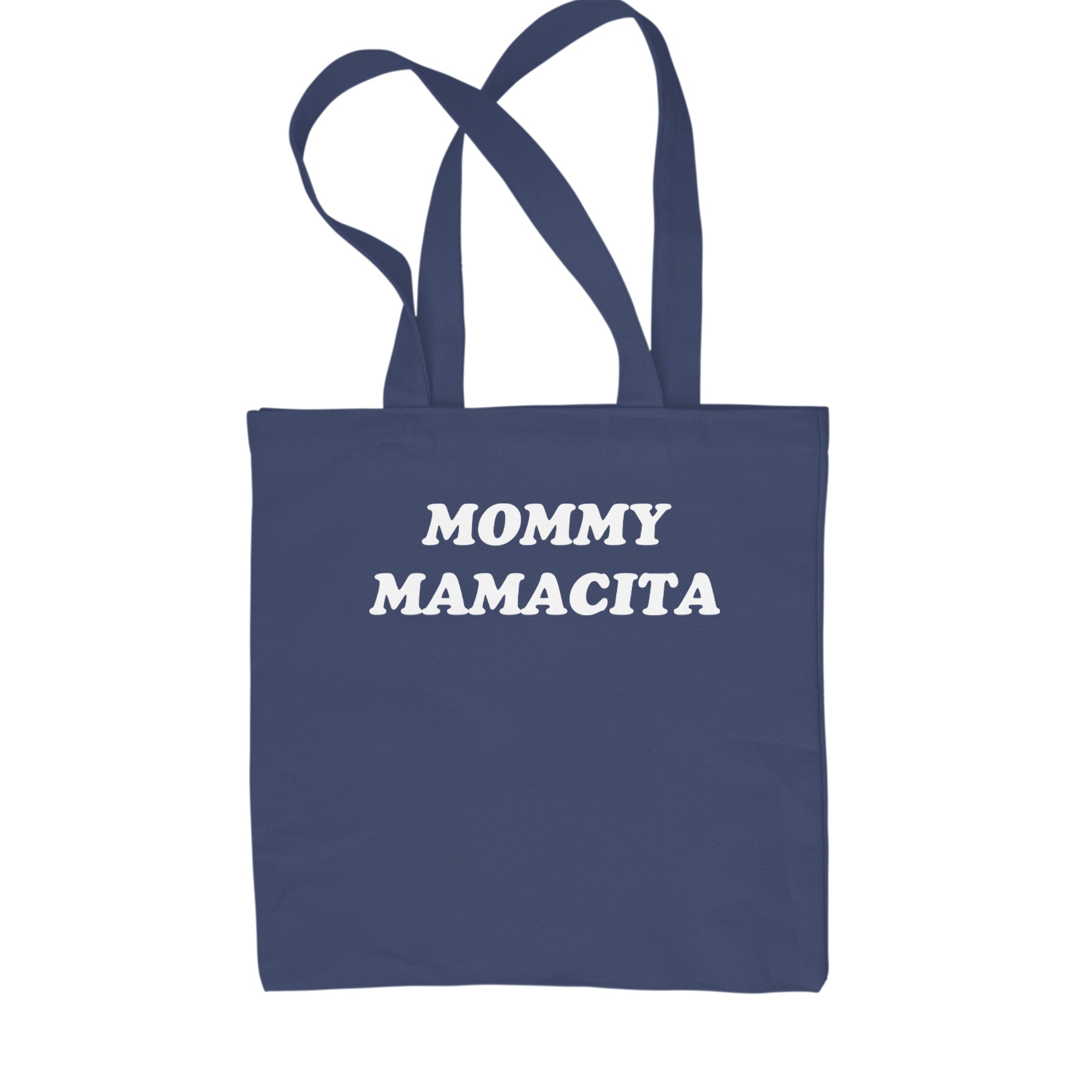 Mommy Mamacita Love Island Shopping Tote Bag Navy Blue