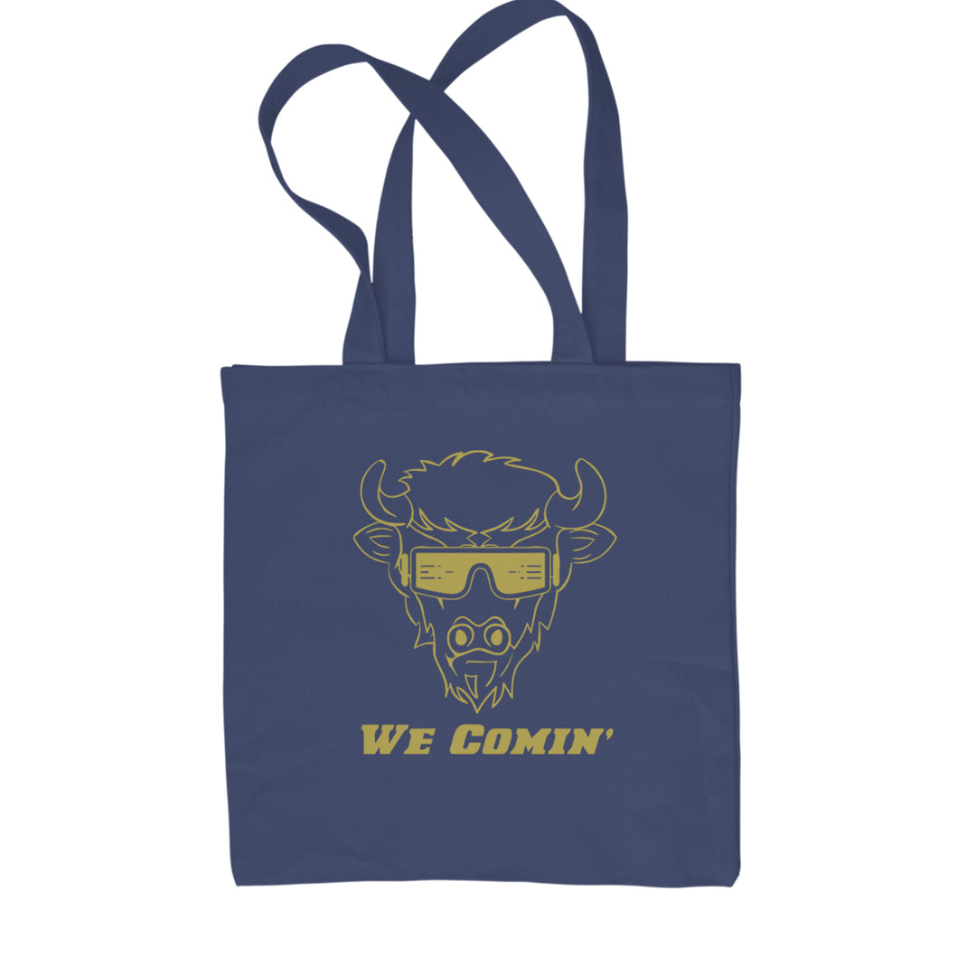 We Coming Coach Prime Colorado Shopping Tote Bag Navy Blue
