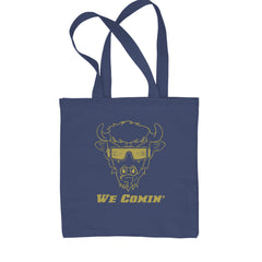 We Coming Coach Prime Colorado Shopping Tote Bag Navy Blue