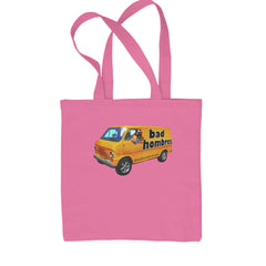 Bad Hombres Van West Chester Band Shopping Tote Bag Pink