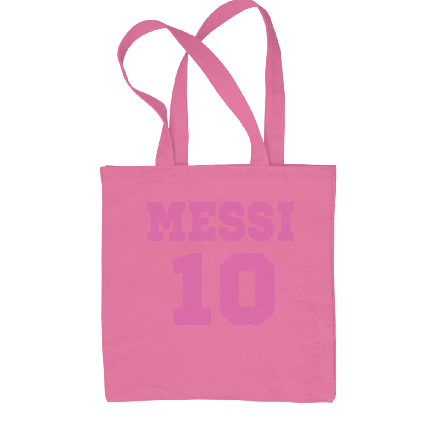 Messi World Soccer Futbol Messiami Shopping Tote Bag Pink