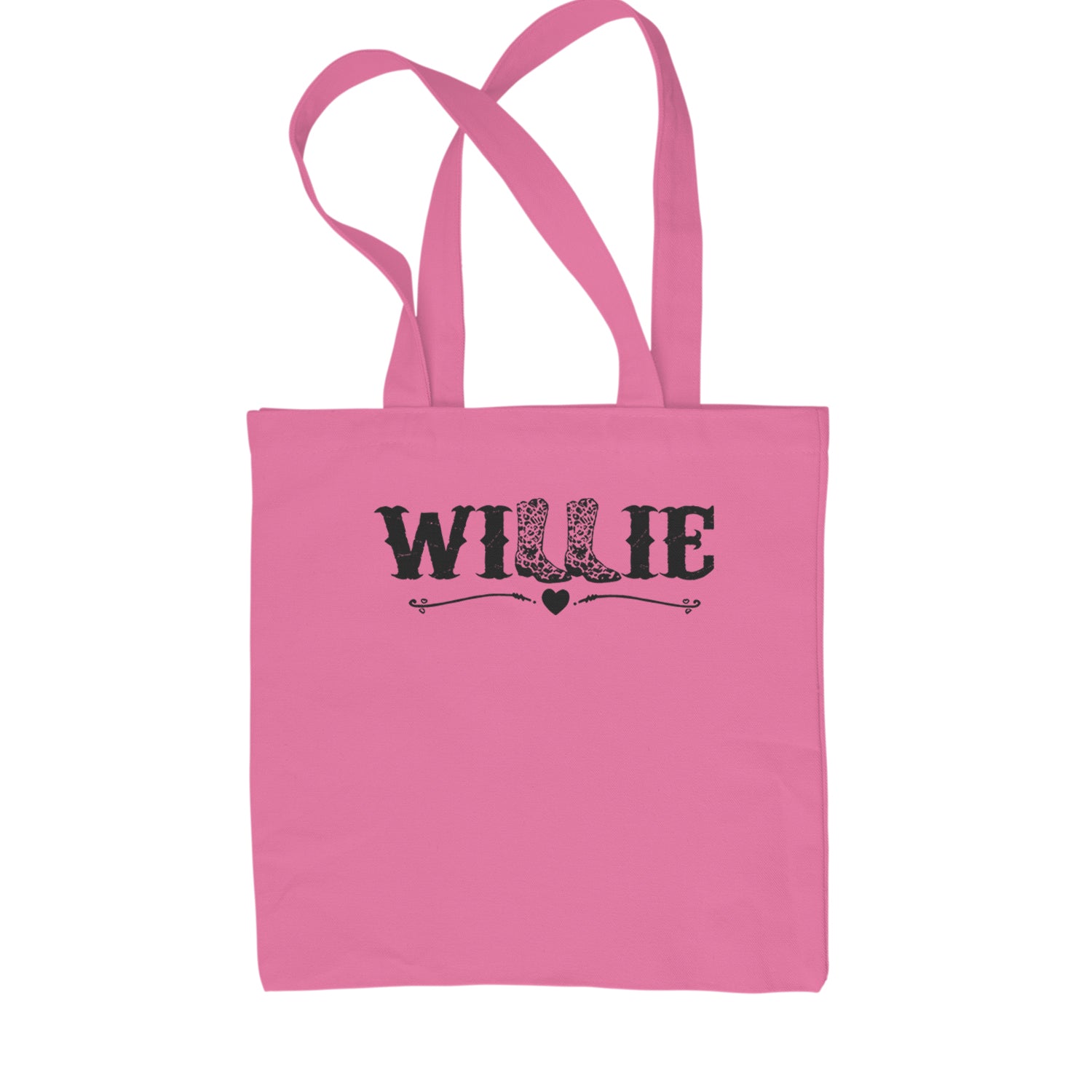 Willie Cowboy Boots Hippy Country Music Shopping Tote Bag Natural