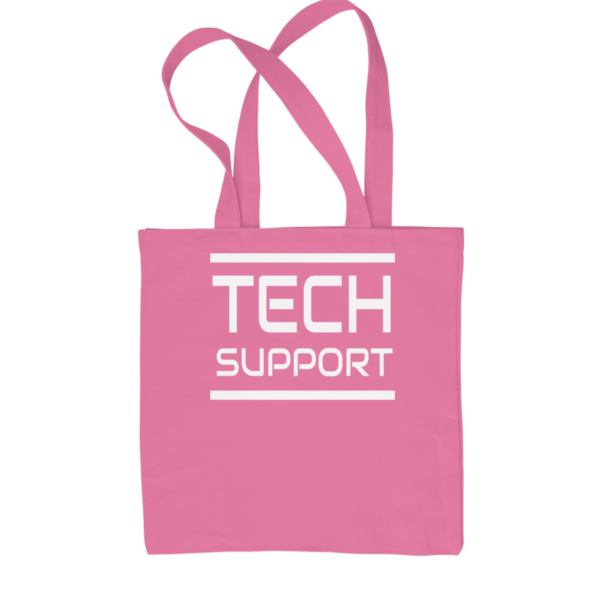 Tech Support Technologist IT Shopping Tote Bag Pink