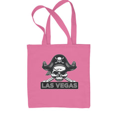 Raider Skull Straight Outta Las Vegas Shopping Tote Bag Pink