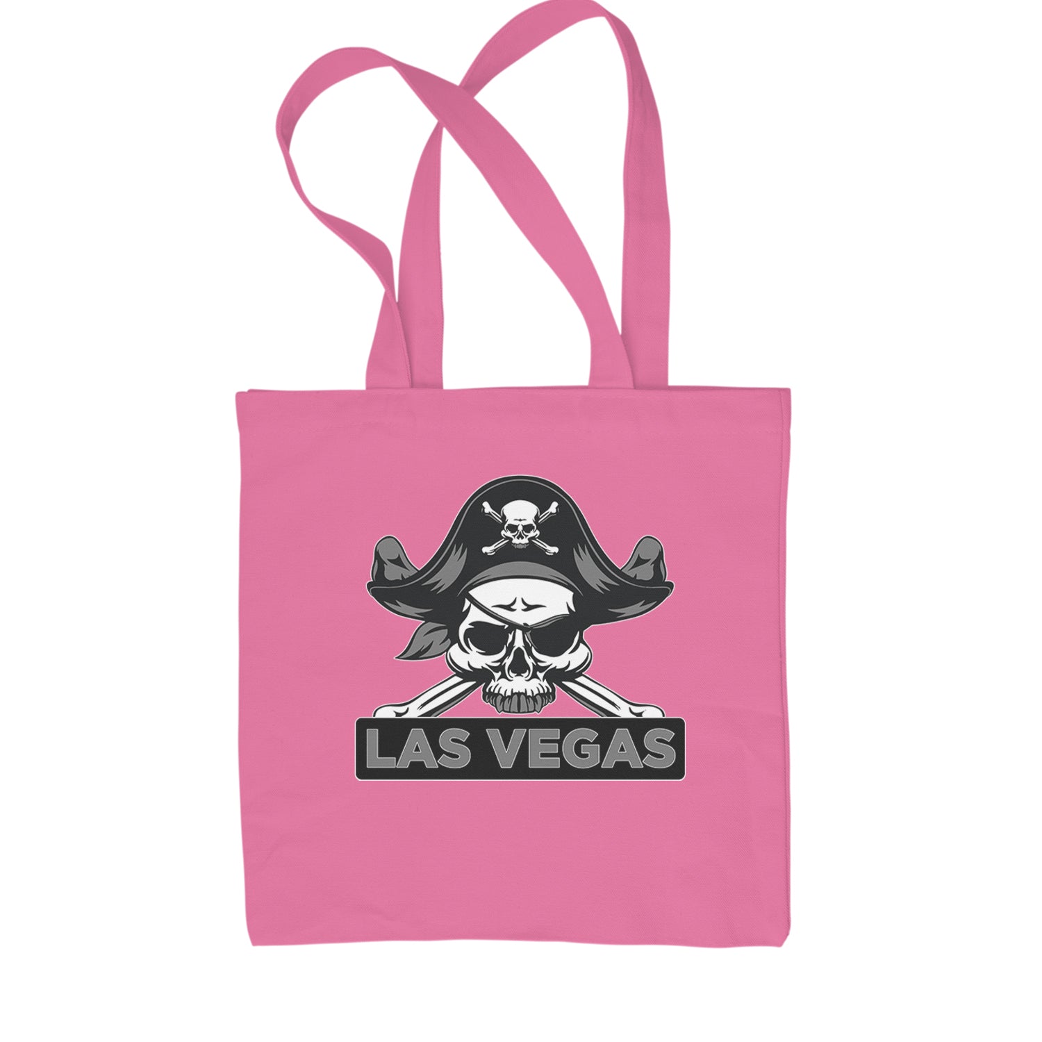 Raider Skull Straight Outta Las Vegas Shopping Tote Bag Pink