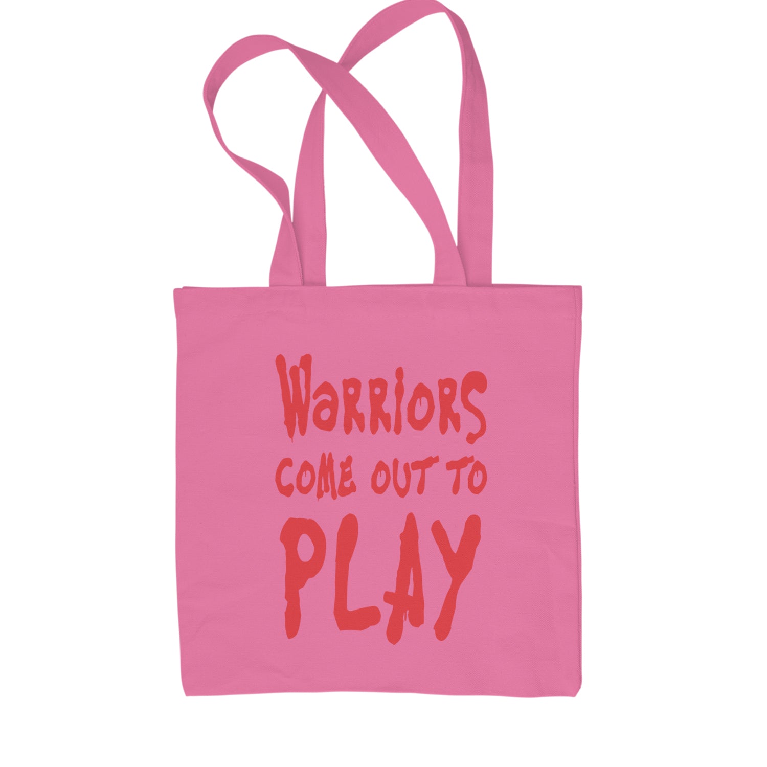 Warriors Come Out To Play  Shopping Tote Bag Pink