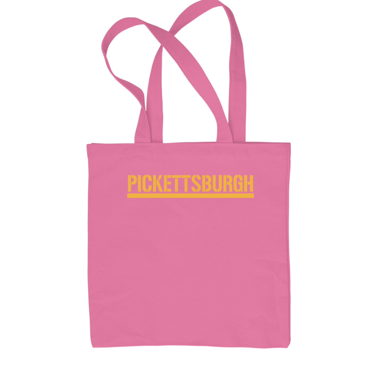 Pickettsburgh Pittsburgh Football Shopping Tote Bag Pink