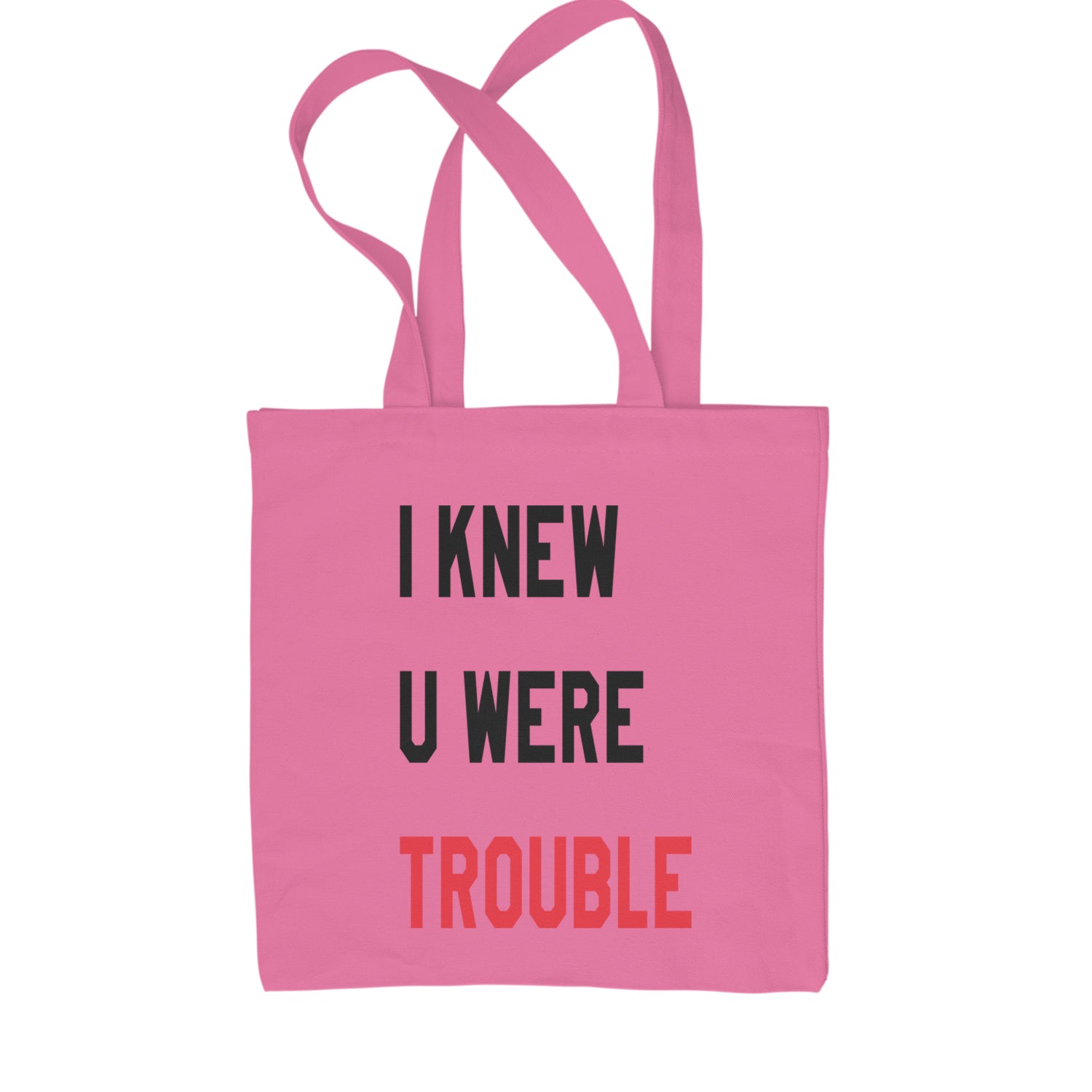 I Knew You Were Trouble New TTPD Era Shopping Tote Bag Pink