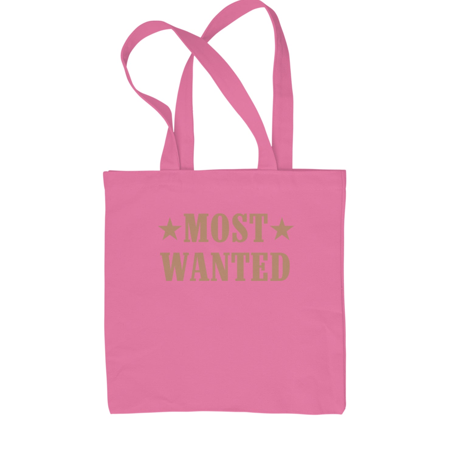 Most Wanted Cowboy Shopping Tote Bag Pink