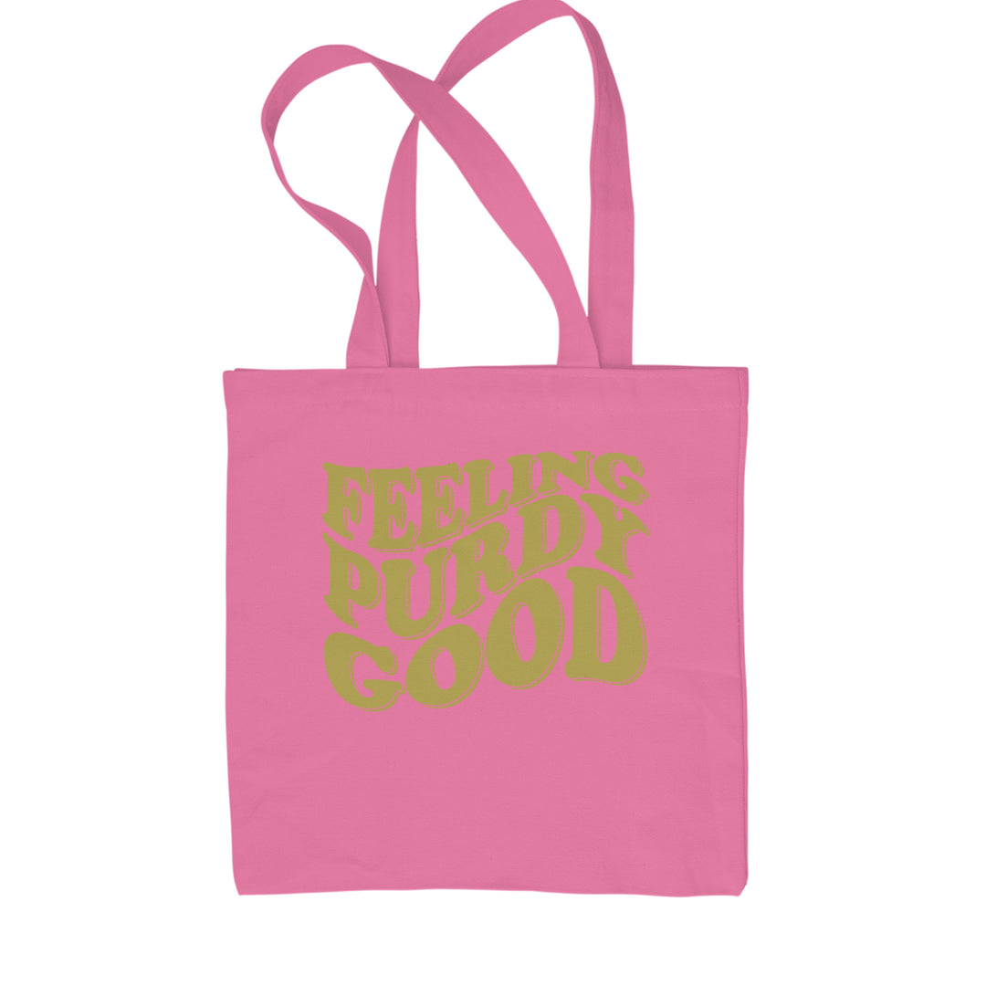 Feeling Purdy Good San Francisco Shopping Tote Bag Pink