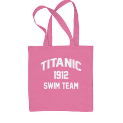 Titanic Swim Team 1912 Funny Cruise Shopping Tote Bag Pink