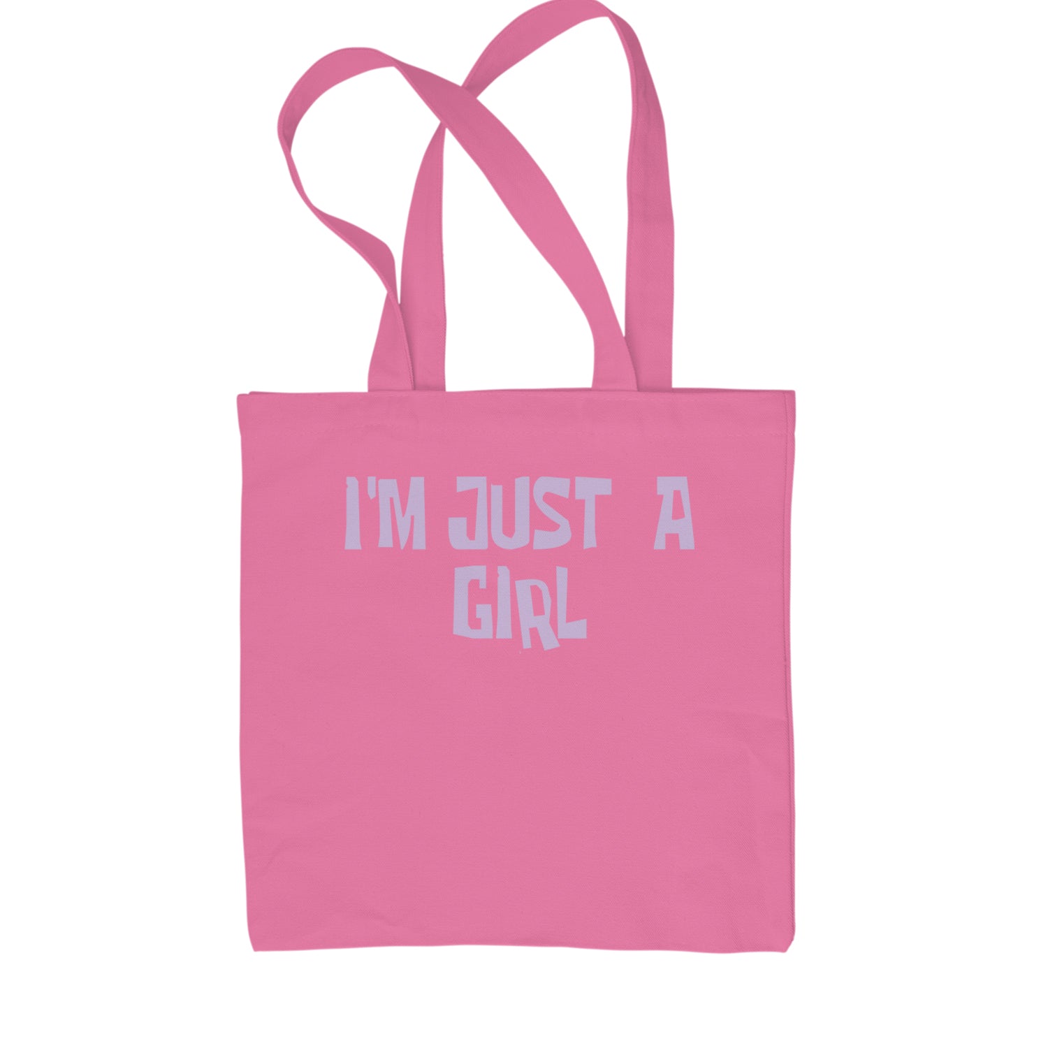 I'm Just A Girl Guts Music Shopping Tote Bag Pink