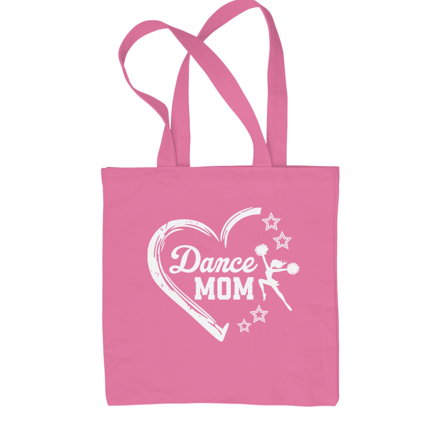 Heart Dance Mom Love Shopping Tote Bag Pink