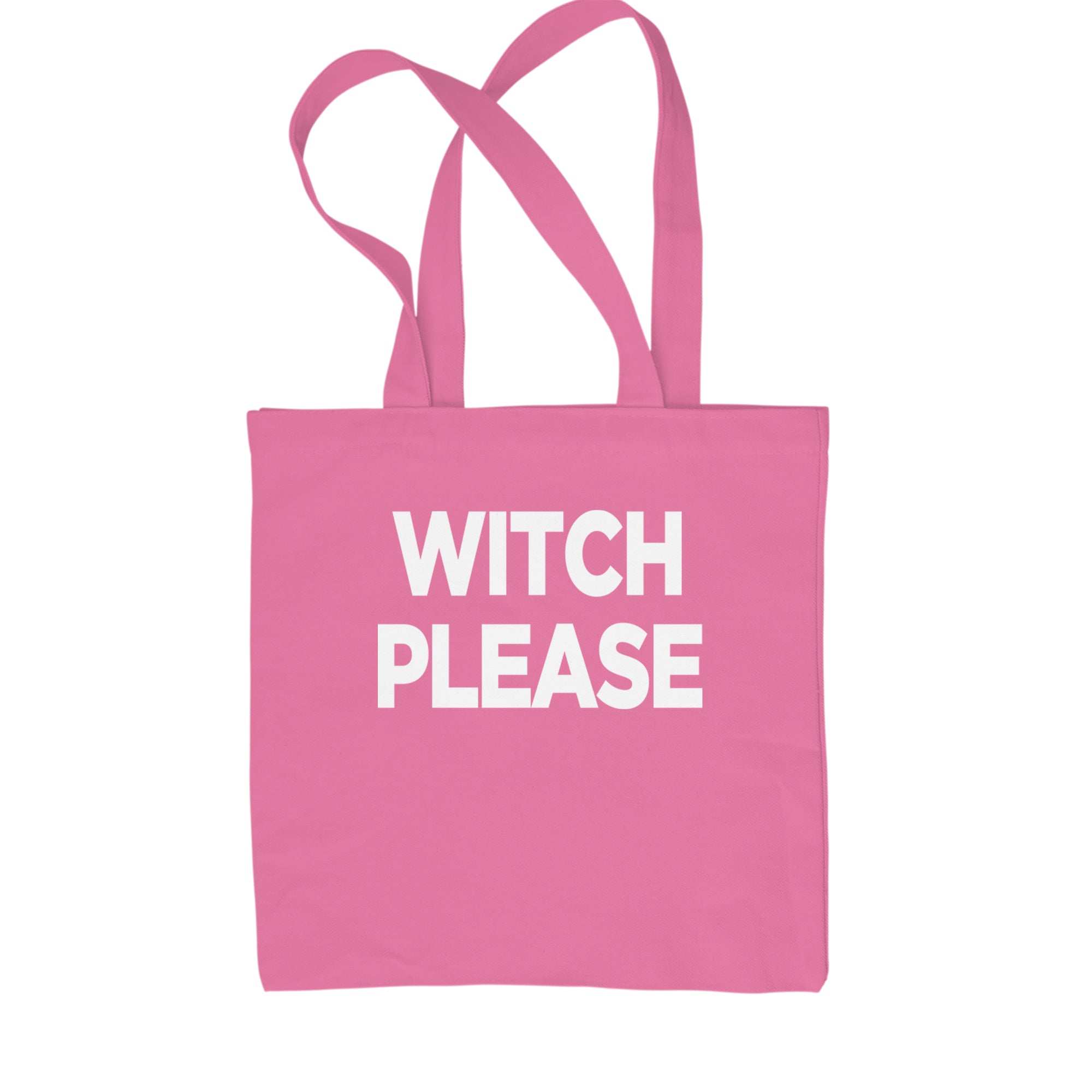 Witch Please  Shopping Tote Bag Pink