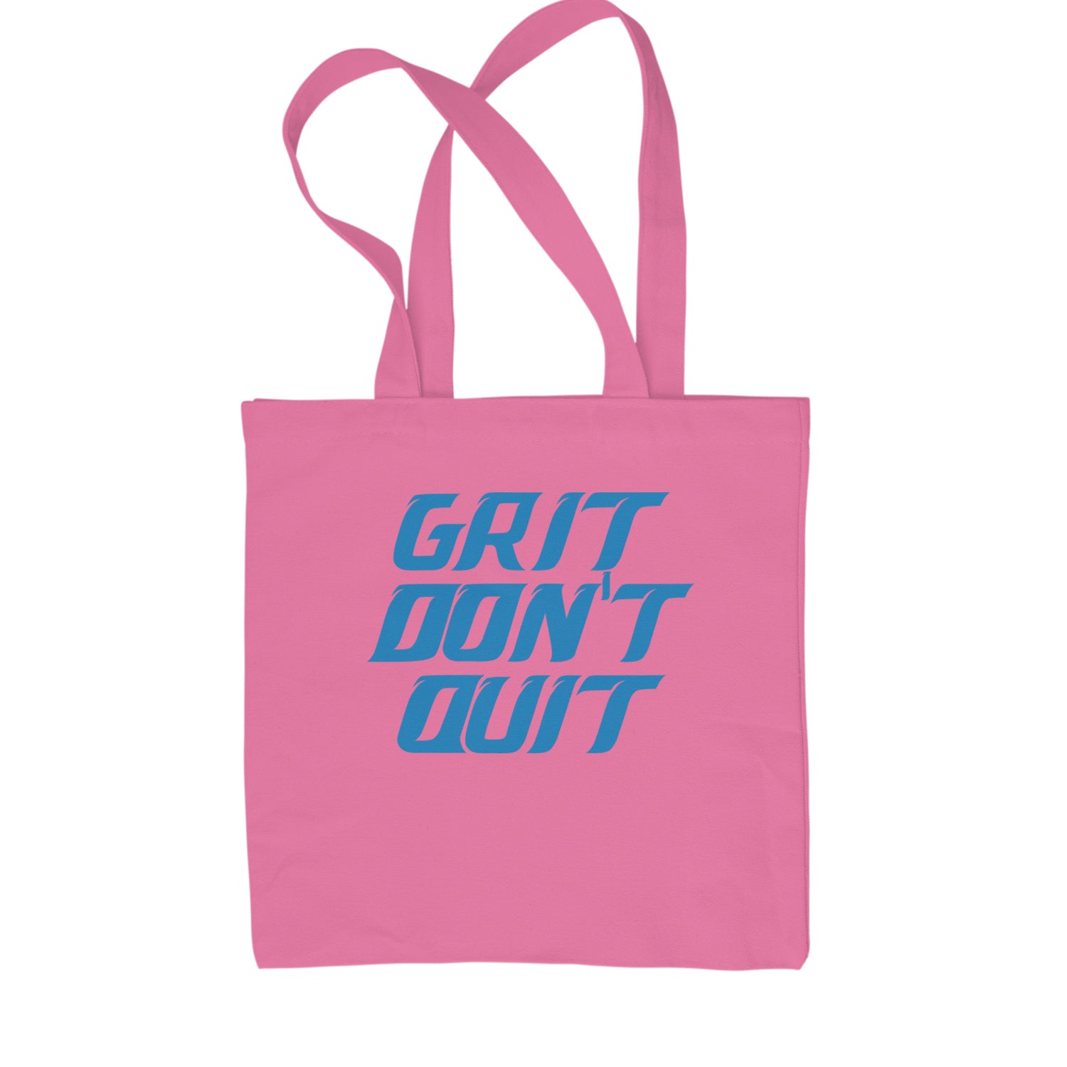 Grit Don't Quit Detroit Grit Shopping Tote Bag Pink