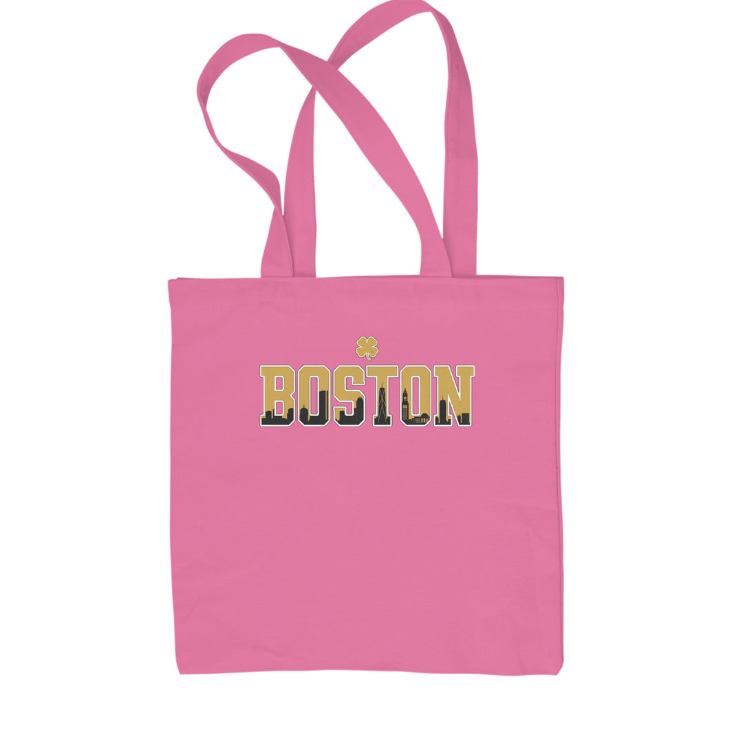 Boston City Pride Irish Shopping Tote Bag Pink