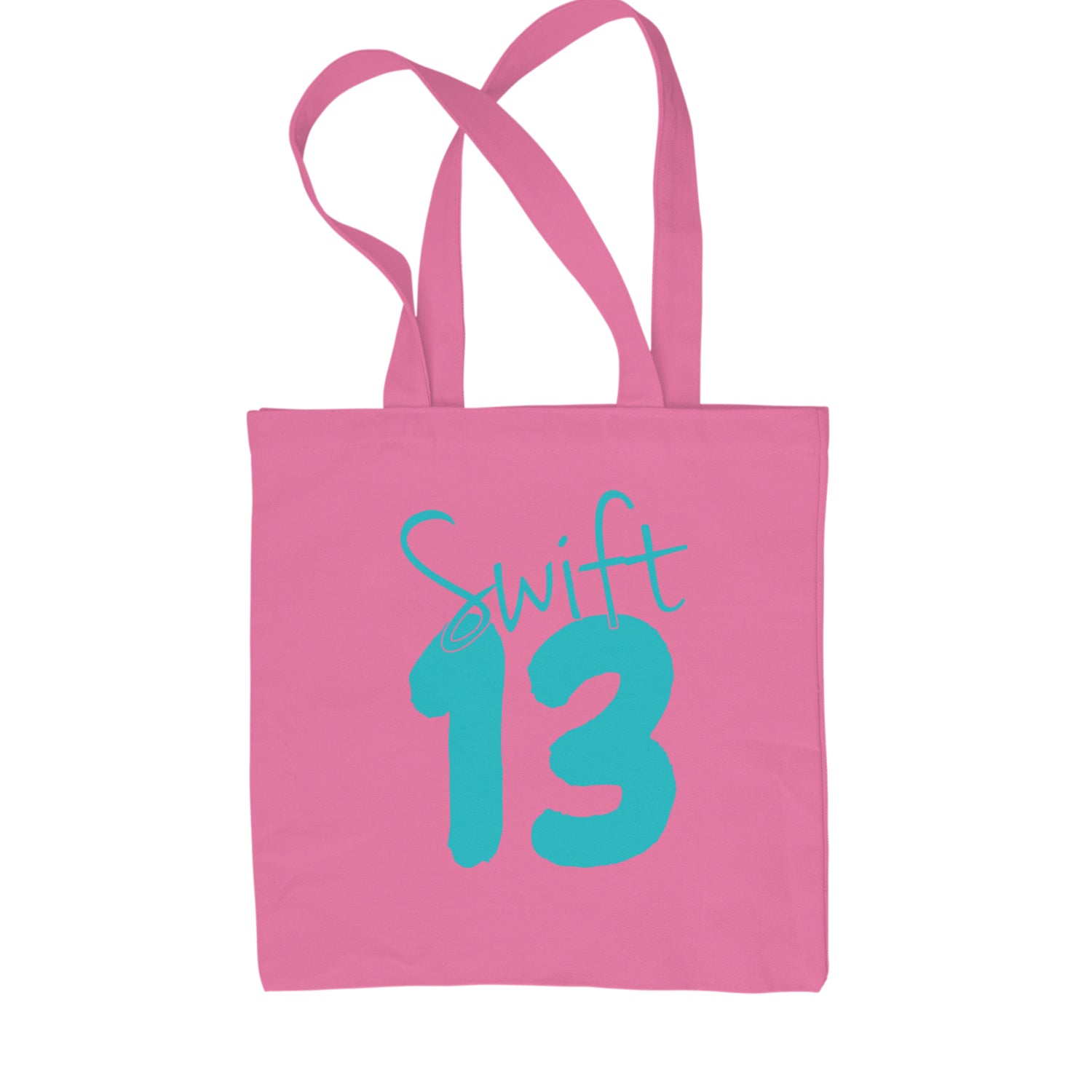 13 Swift 13 Lucky Number Era TTPD Shopping Tote Bag Pink