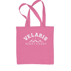 Velaris Night Court Squad Starfall Shopping Tote Bag Pink