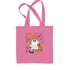Life of a Showghoul Halloween Showgirl Vibes Shopping Tote Bag Pink