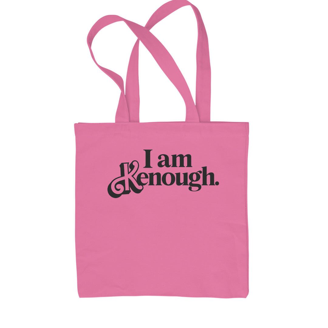 I Am Kenough Barbenheimer Shopping Tote Bag Pink