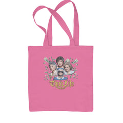 Golden Chain Thug Life Girls Shopping Tote Bag Pink